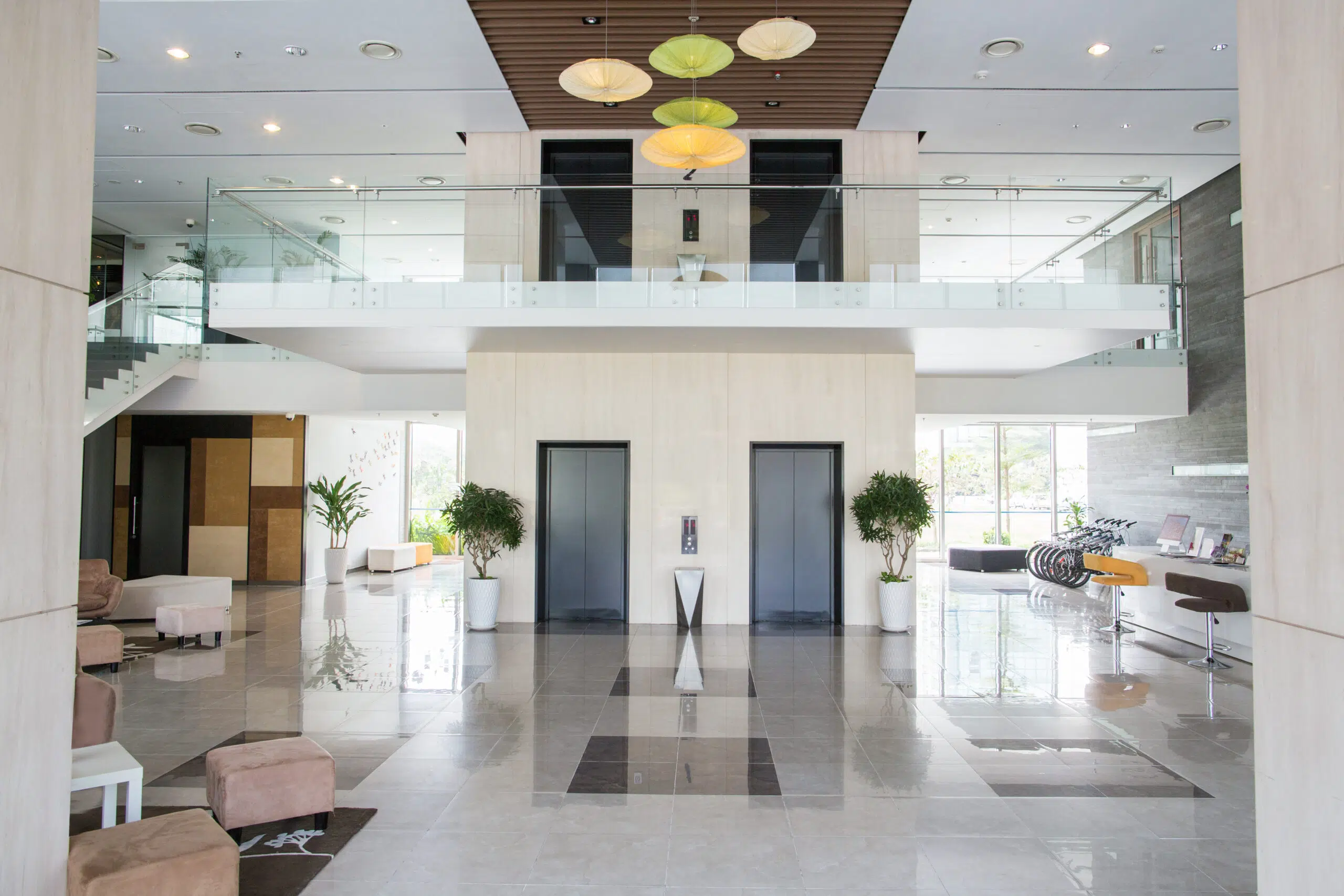 shared commercial space amenities